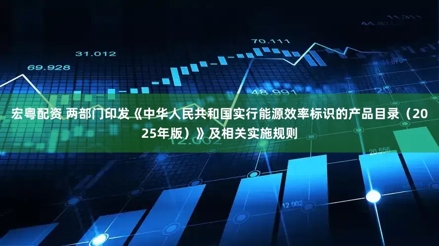 宏粤配资 两部门印发《中华人民共和国实行能源效率标识的产品目录（2025年版）》及相关实施规则